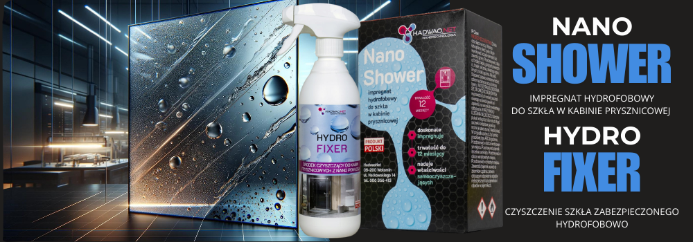 Impregnat hydrofobowy do kabin prysznicowych